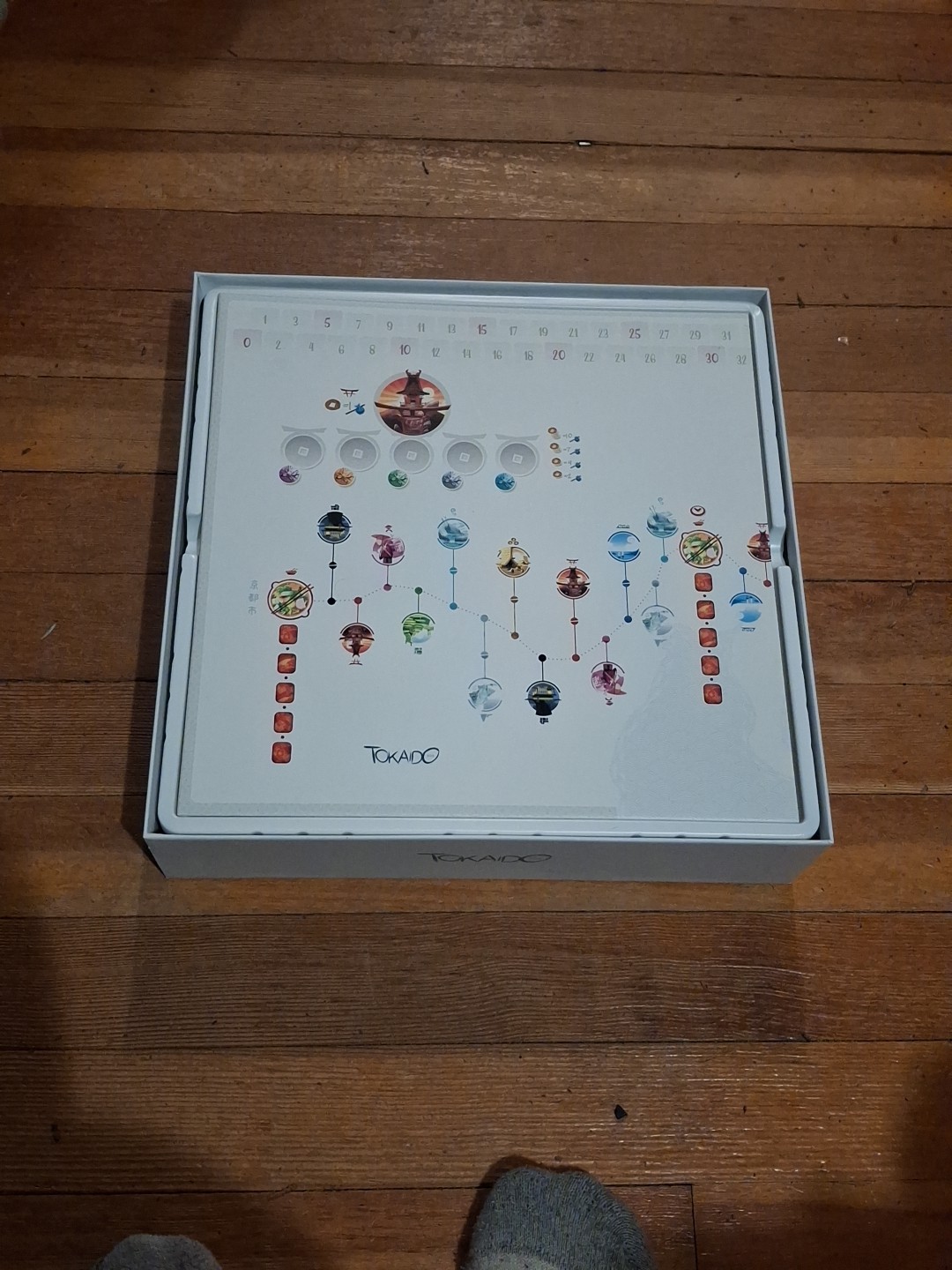 Tokaido Board Game Fun Forge Bauza / Naiade 2014 Kyoto to Edo – COMPLETE VG
