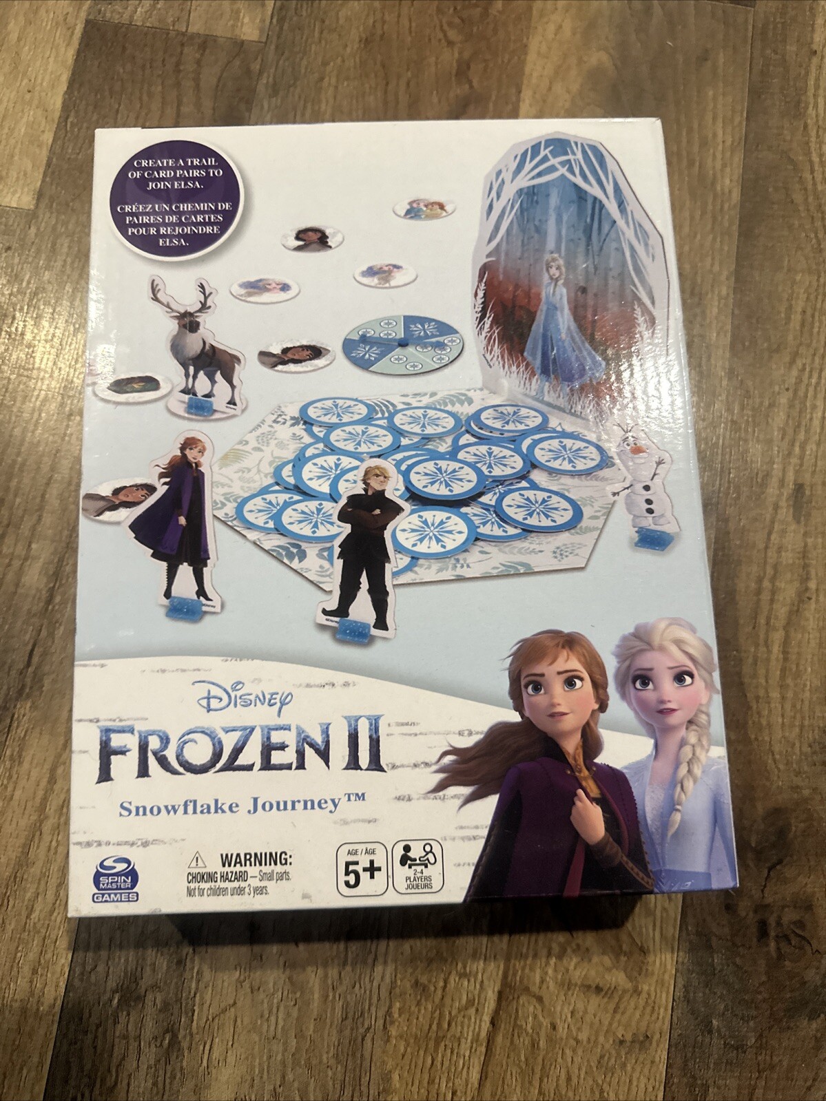 Disney Frozen 2 Snowflake Journey Board Game Anna Elsa Olaf Characters