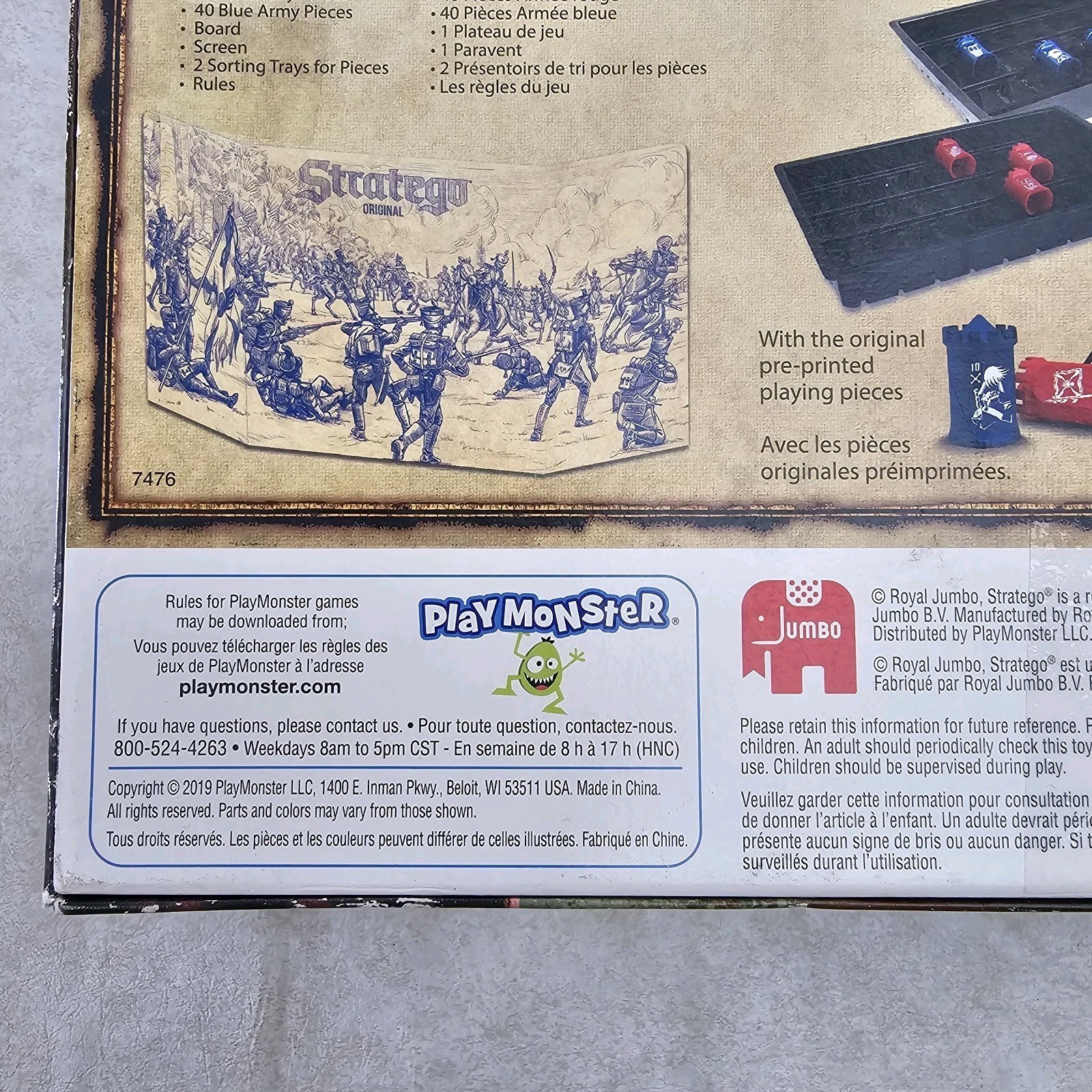 Royal Jumbo Play Monster Stratego The Original2019 Board Game Complete Pre-owned
