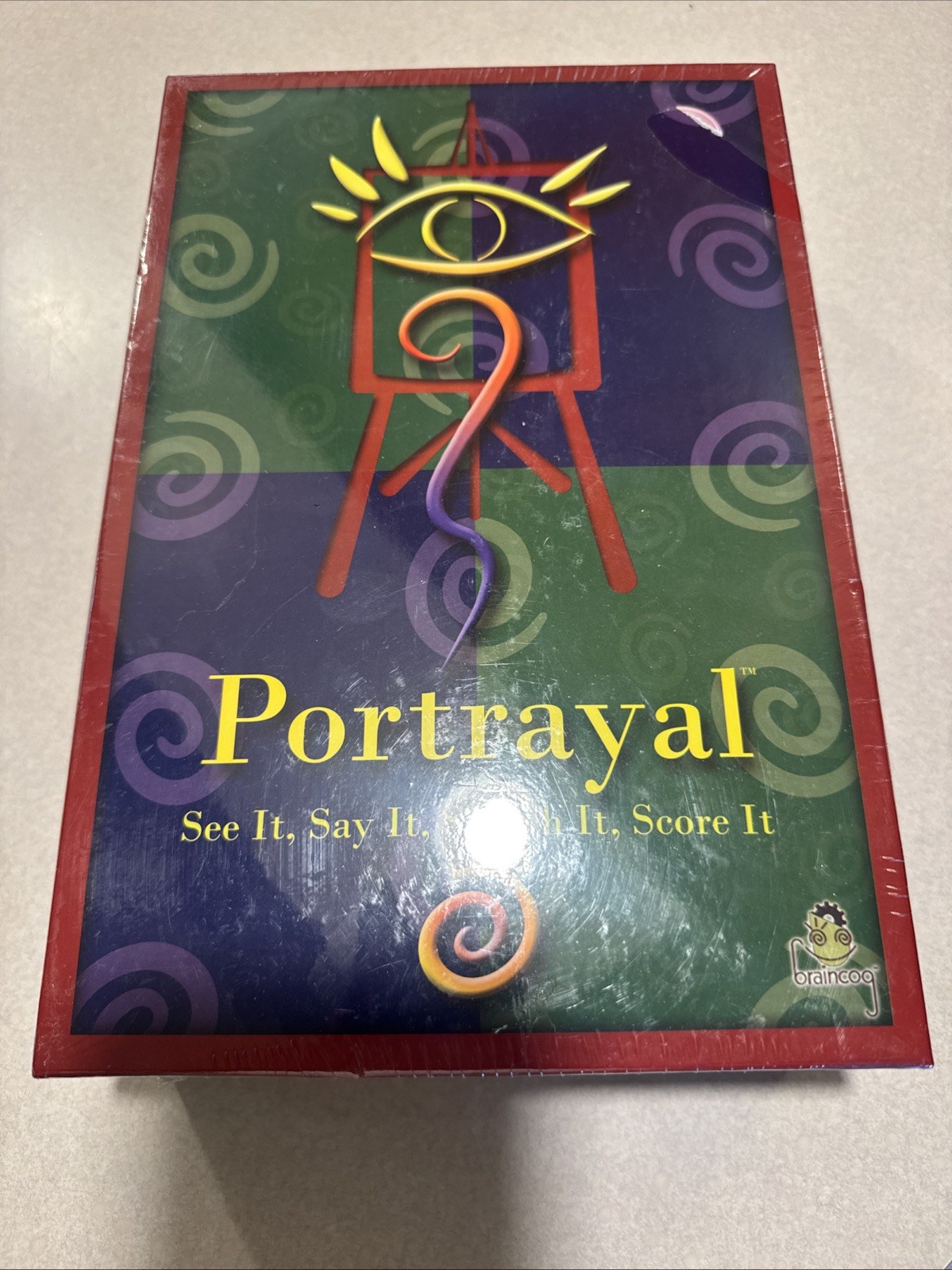 Portrayal Board Game See it Say It Sketch It Score It RARE Braincog 2005 Rare