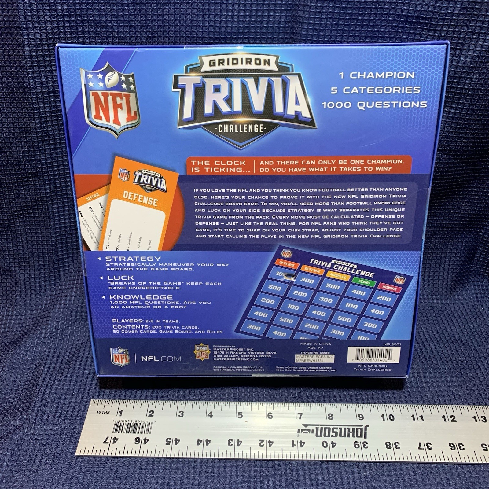 Football Game – NFL Gridiron Trivia Challenge Officially Licensed Free Shipping