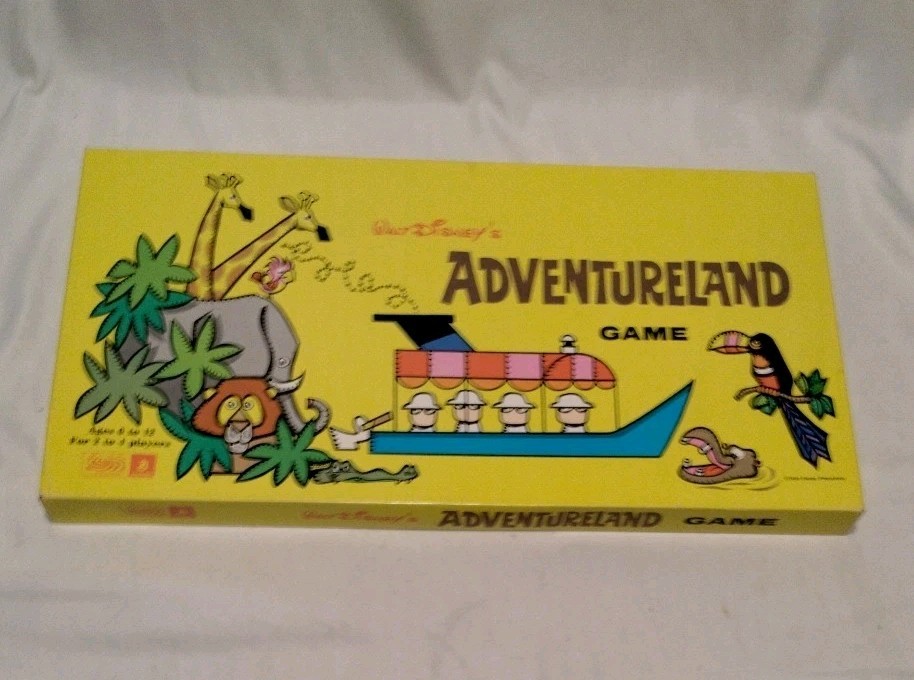 Adventureland Board Game 1950’s Toucan Cruise Disney Parker Brothers Unpunched