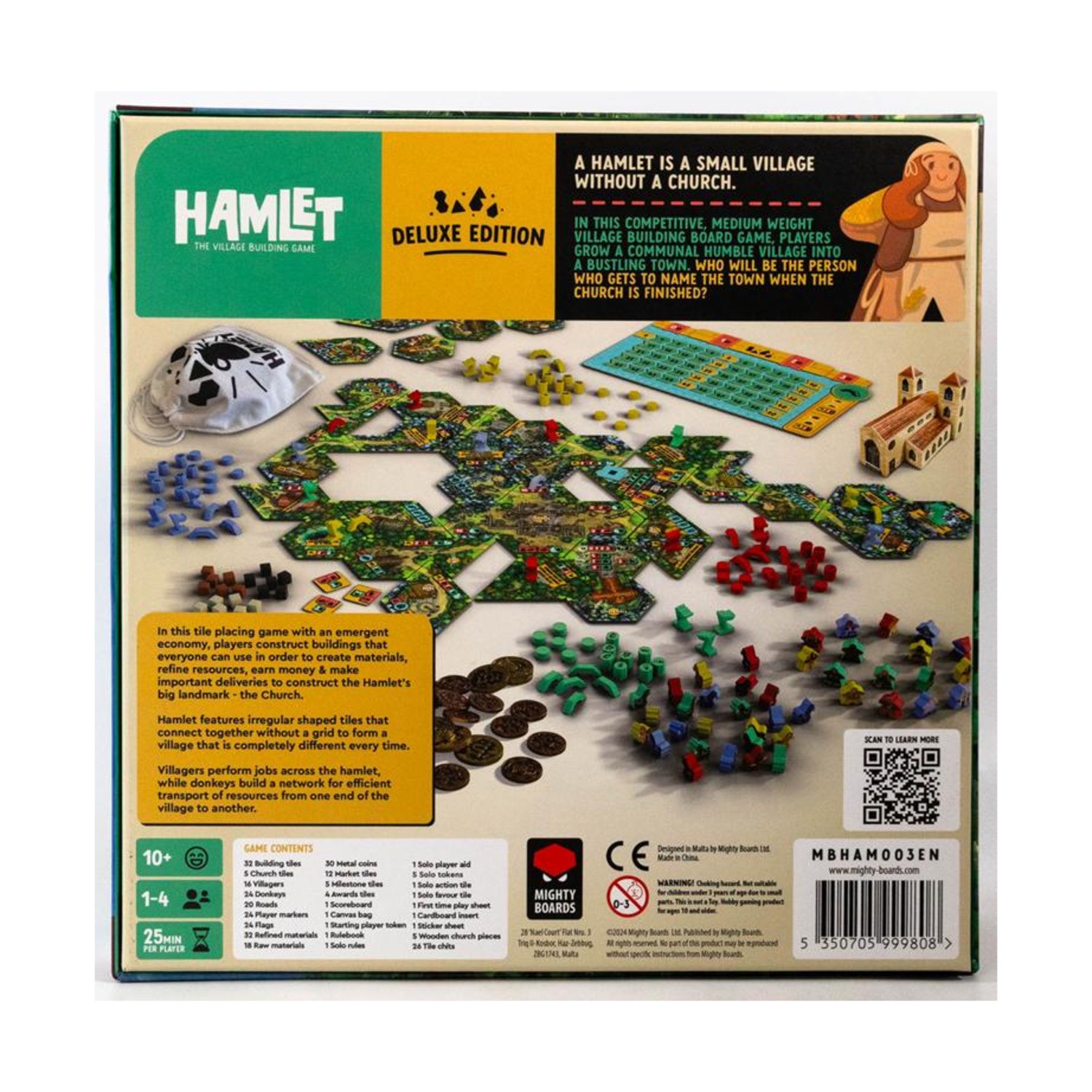Mighty Boards Hamlet – The Village Building Game (Deluxe Ed) Box VG+/NM