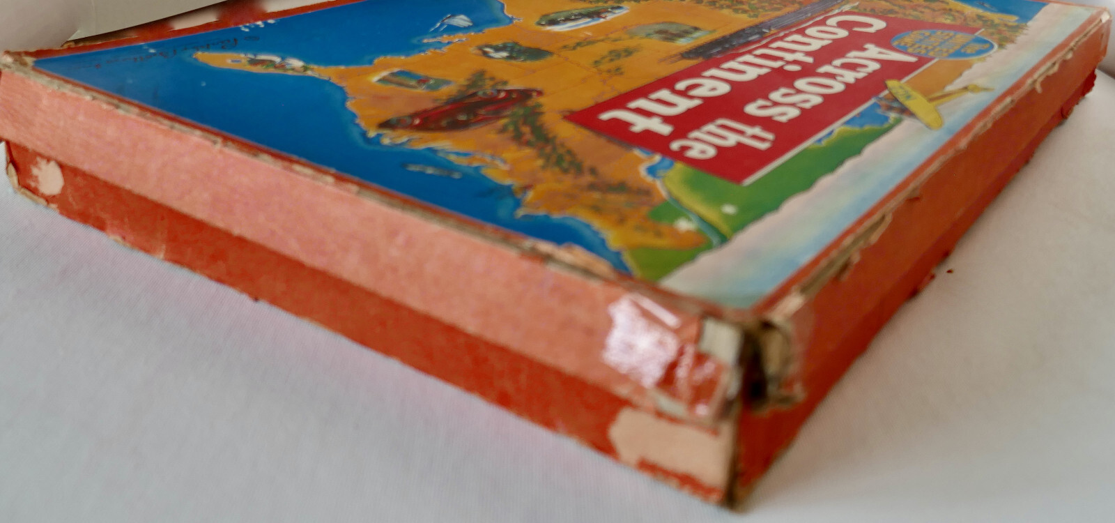 1940s WWII-Era Board Game ACROSS THE CONTINENT Non-Metal (Composition) Trains