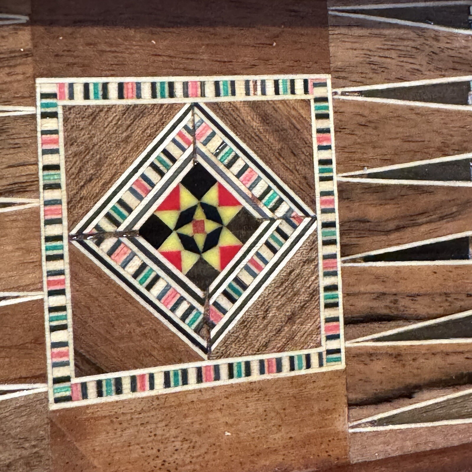 2 in 1 Wood Backgammon + Chess Set Moroccan handmade Wooden Backgammon Board 8”