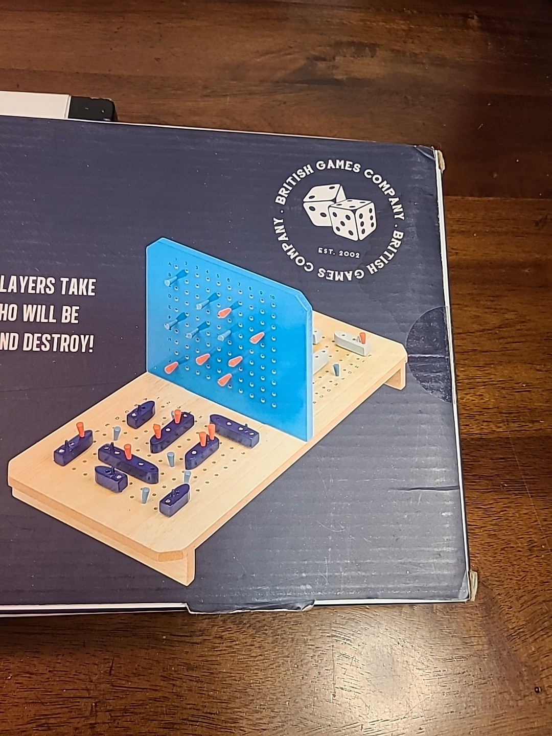 VTG Sea Battle Handcrafted Games Set British Games Company, HTF