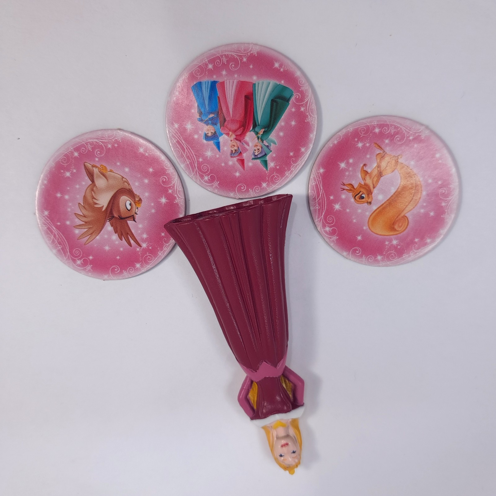 Disney Princess Pop Up Magic Castle Game Aurora Sleeping Beauty figurine tokens
