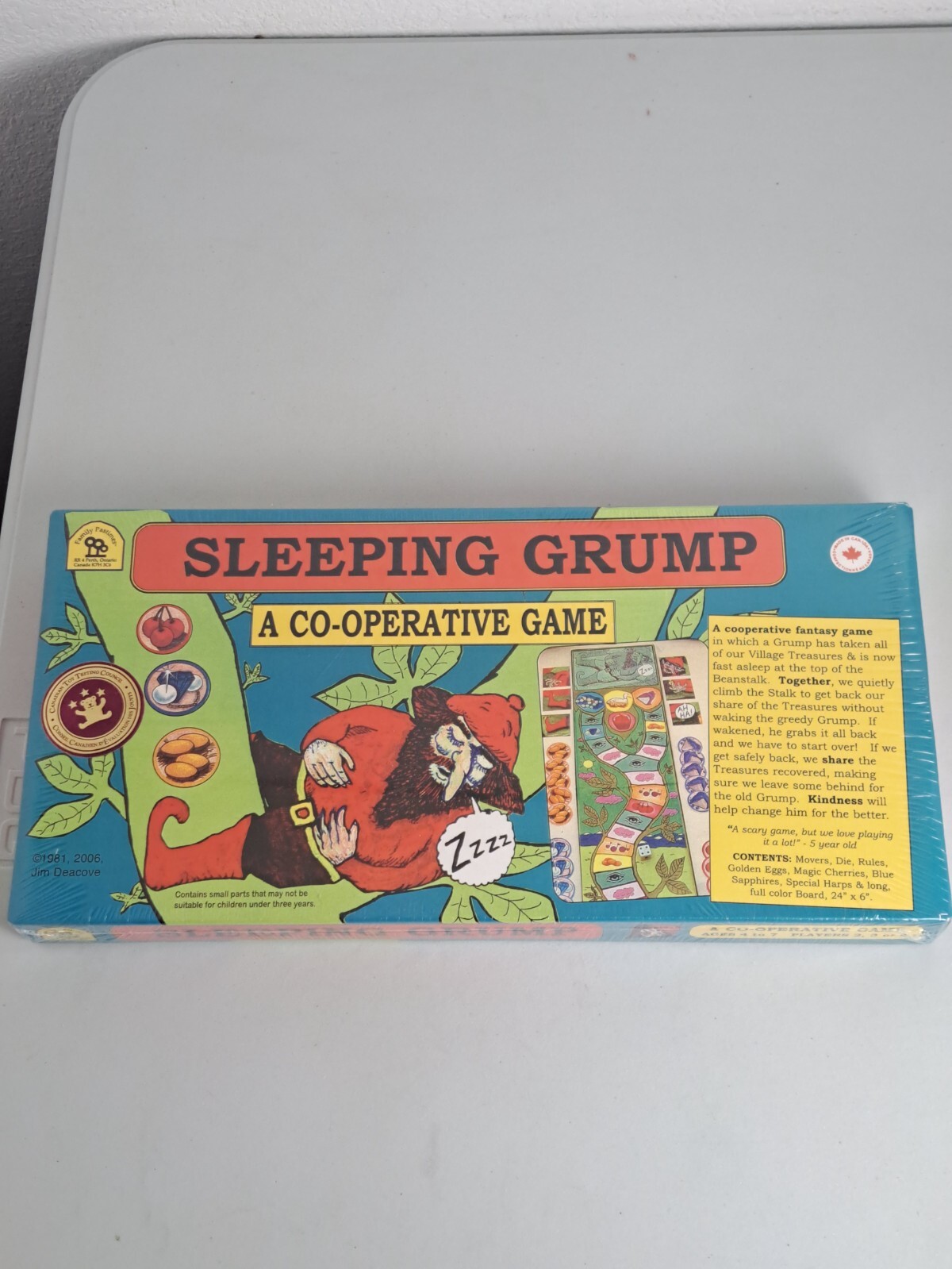 SLEEPING GRUMP A Co-Operative Game Ages 4-7 Brand New Sealed 2006