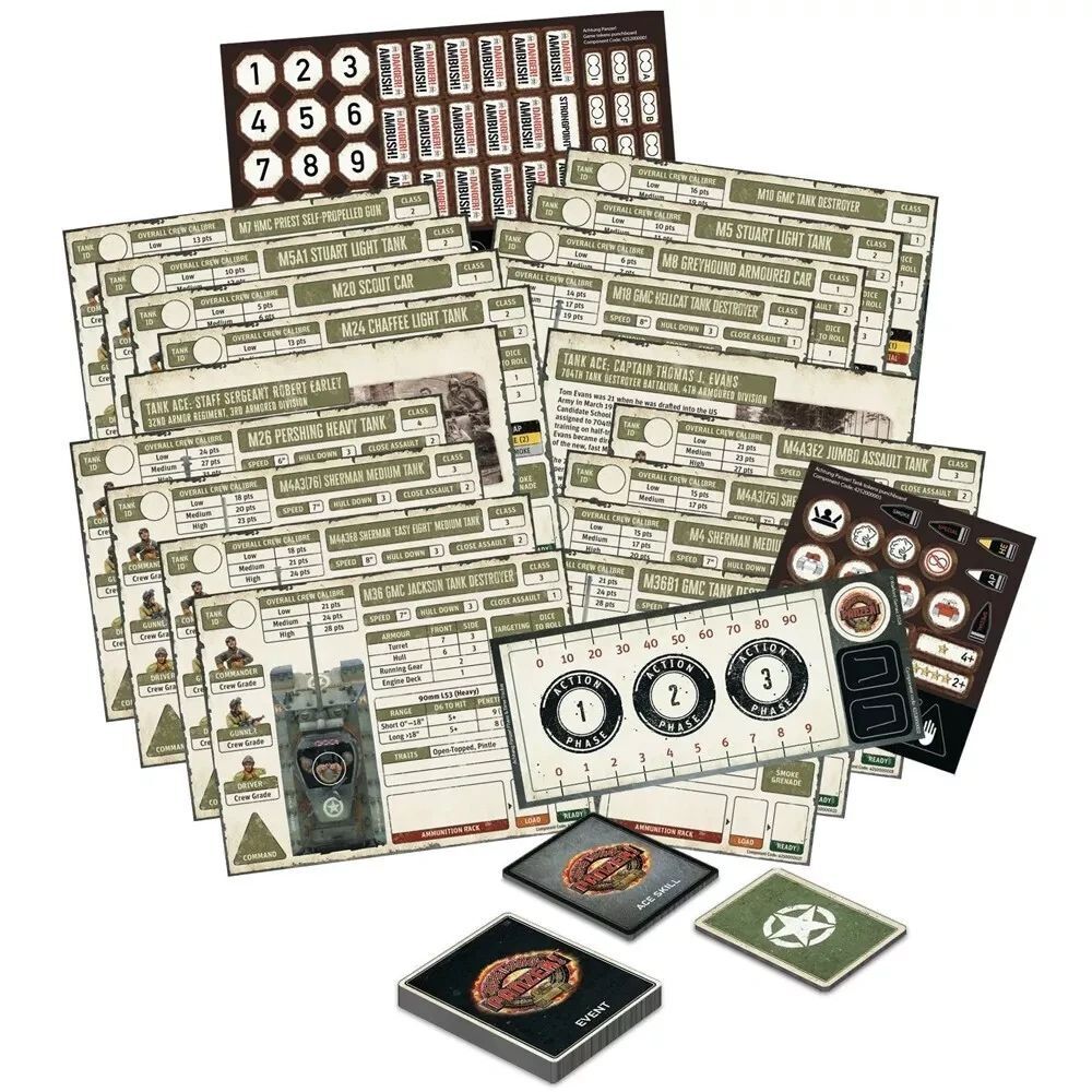 Bolt Action: Achtung Panzer Cards Bundle – US