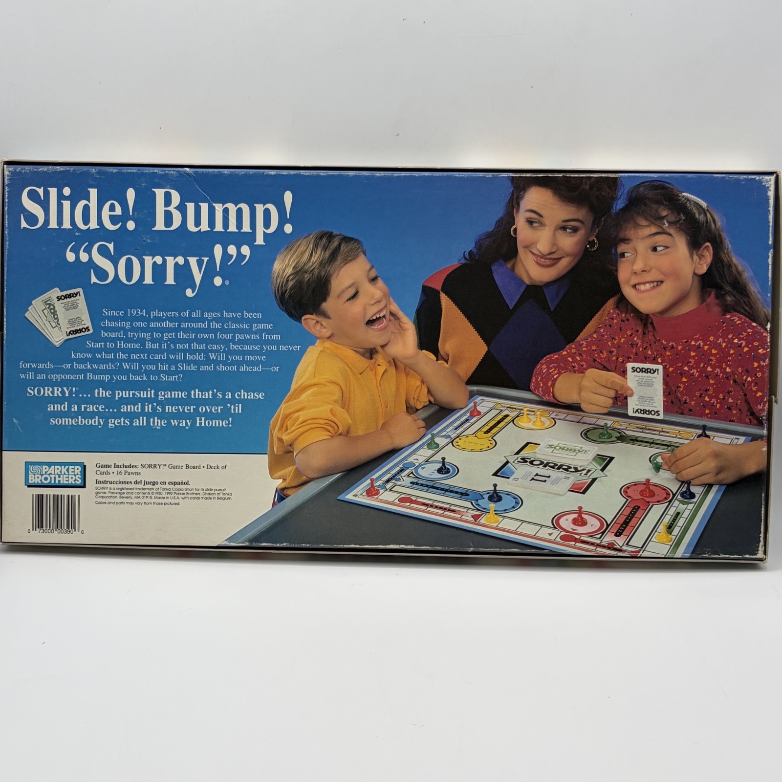 Vintage 1992 Sorry! Board Game – Parker Brothers – Complete in Original Box
