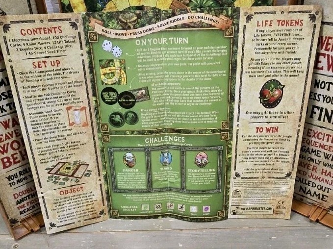 Jumanji Deluxe Electronic Board Game Adventure Game Spin Master – Tested Works*