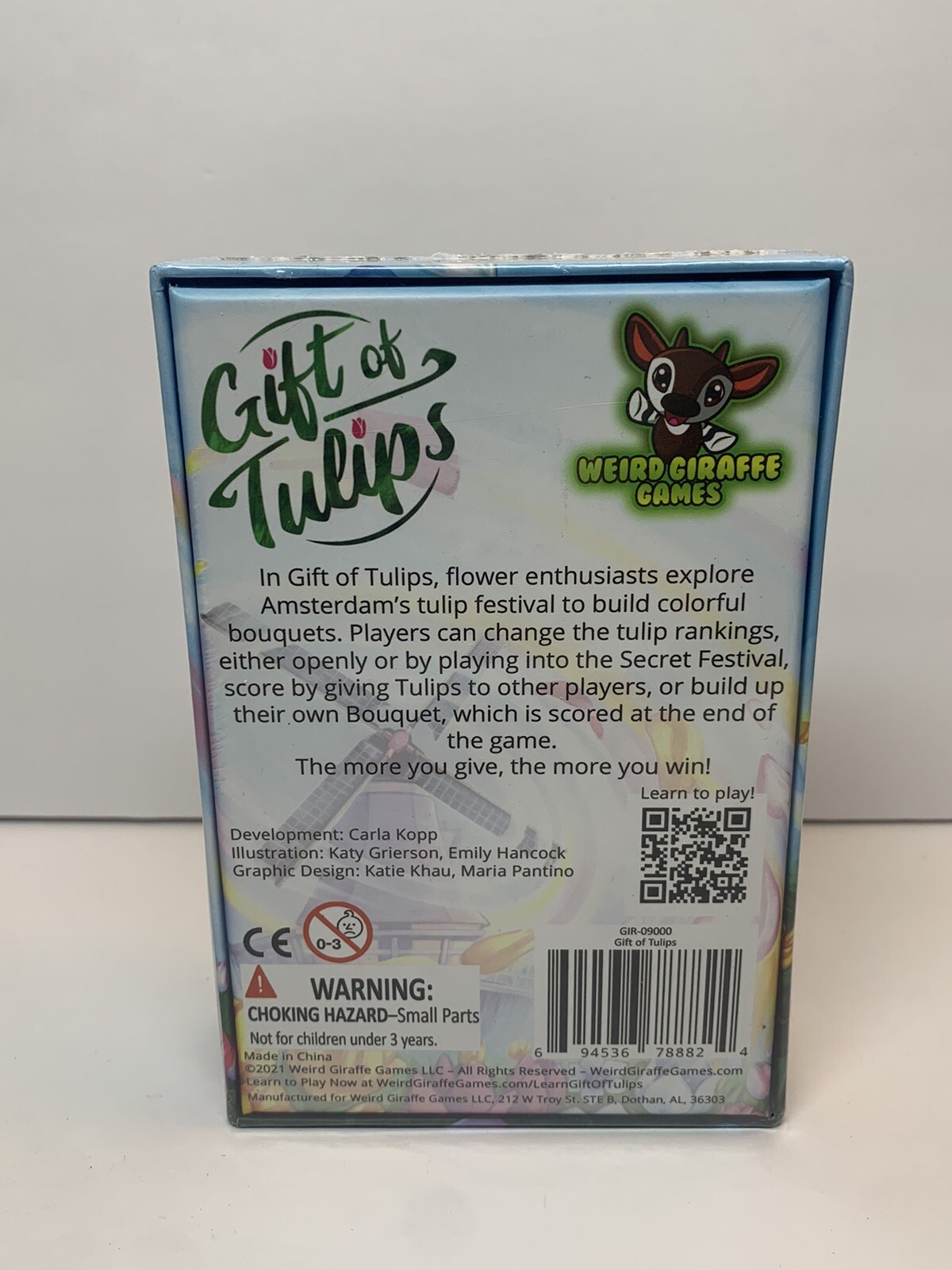 Gift of Tulips Strategy Card Board Game by Weird Giraffe Games – New, FAST SHIP