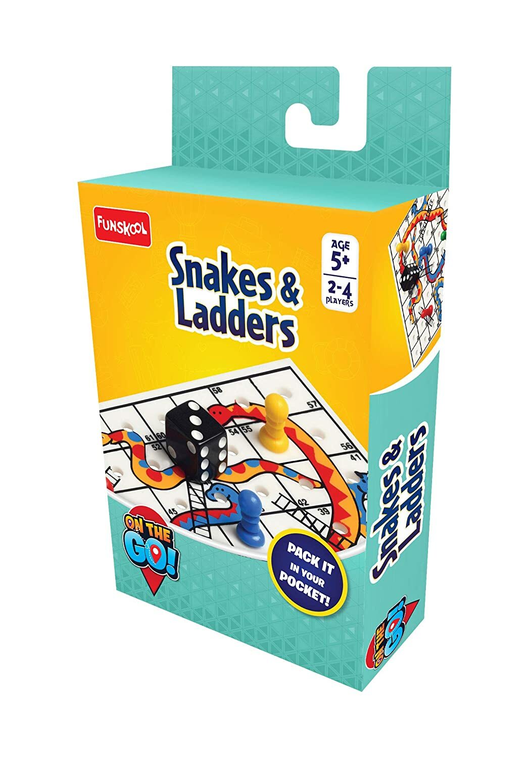 Funskool Snakes and Ladders On The Go Game Age 5+ FREE SHIP