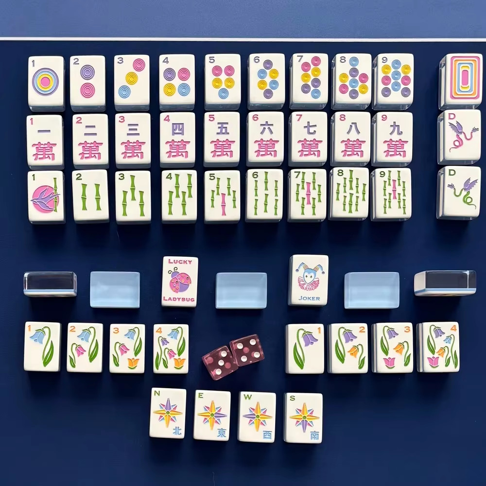 Premium American Mahjong Set 160pcs – Blue