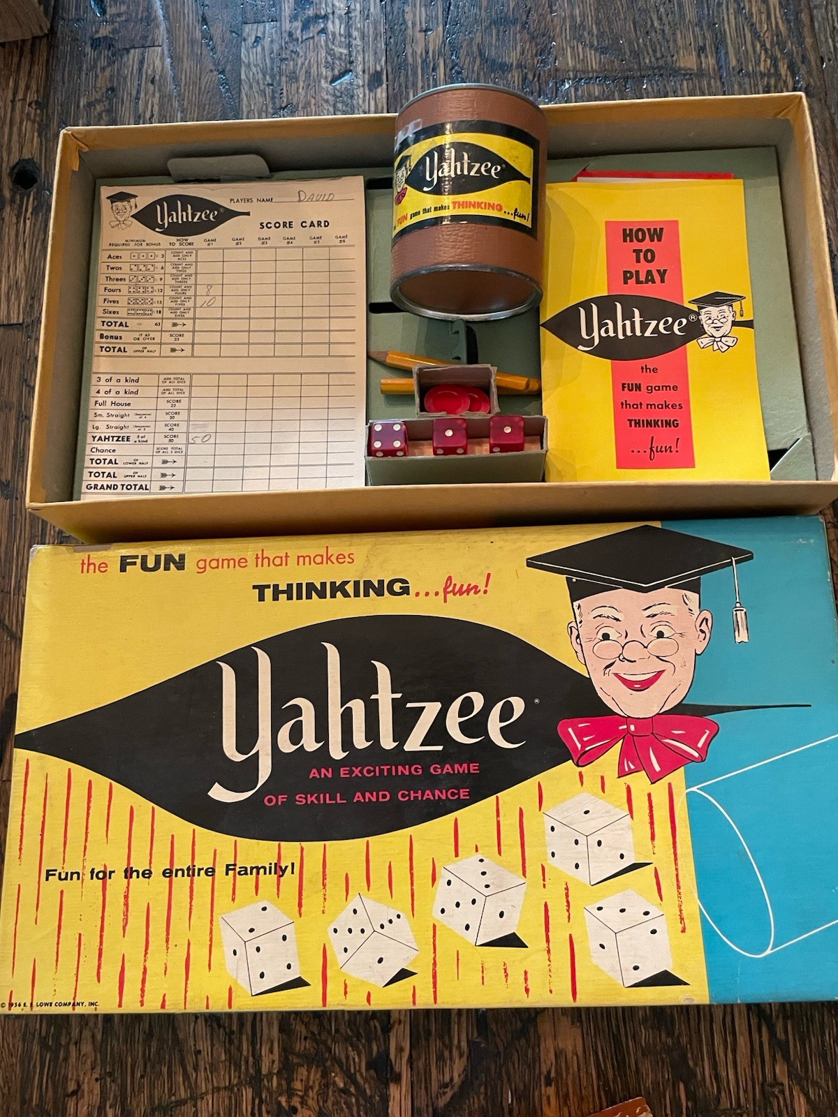 Vintage Games Lot Including Flinch, Password, Yahtzee, Rook, Canasta & Others