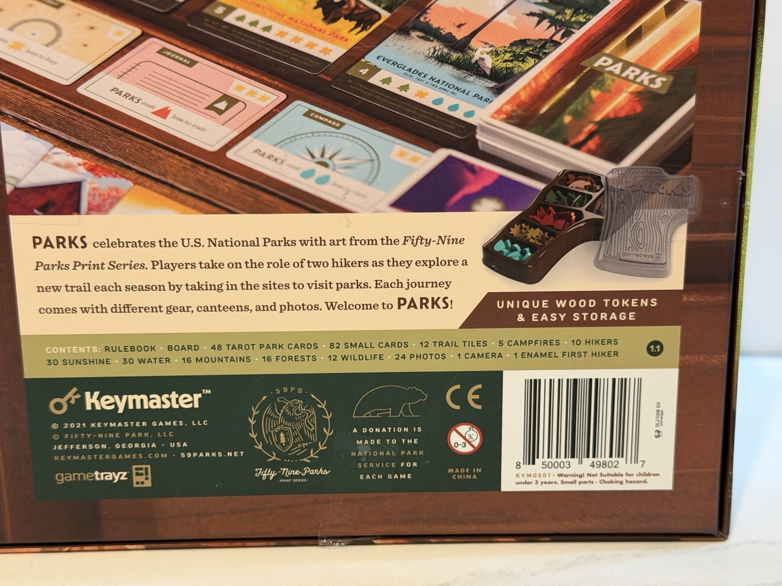 Parks Boardgame – 1st edition – Keymaster Games – complete, excellent condition
