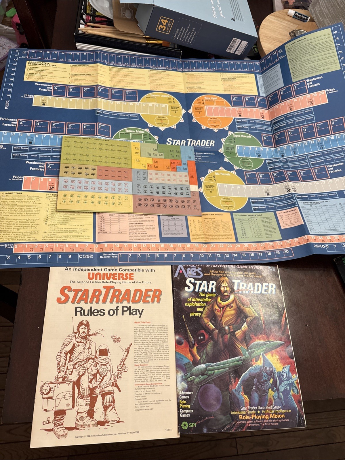 SPI Ares Magazine Nr. 12 Star Trader Game Unused Unpunched