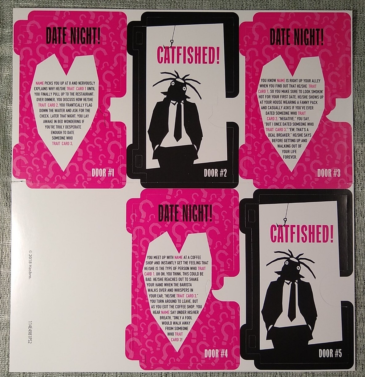 Hasbro MYSTERY DATE CATFISHED Board Game Adult Parody, Dating in the Digital Age