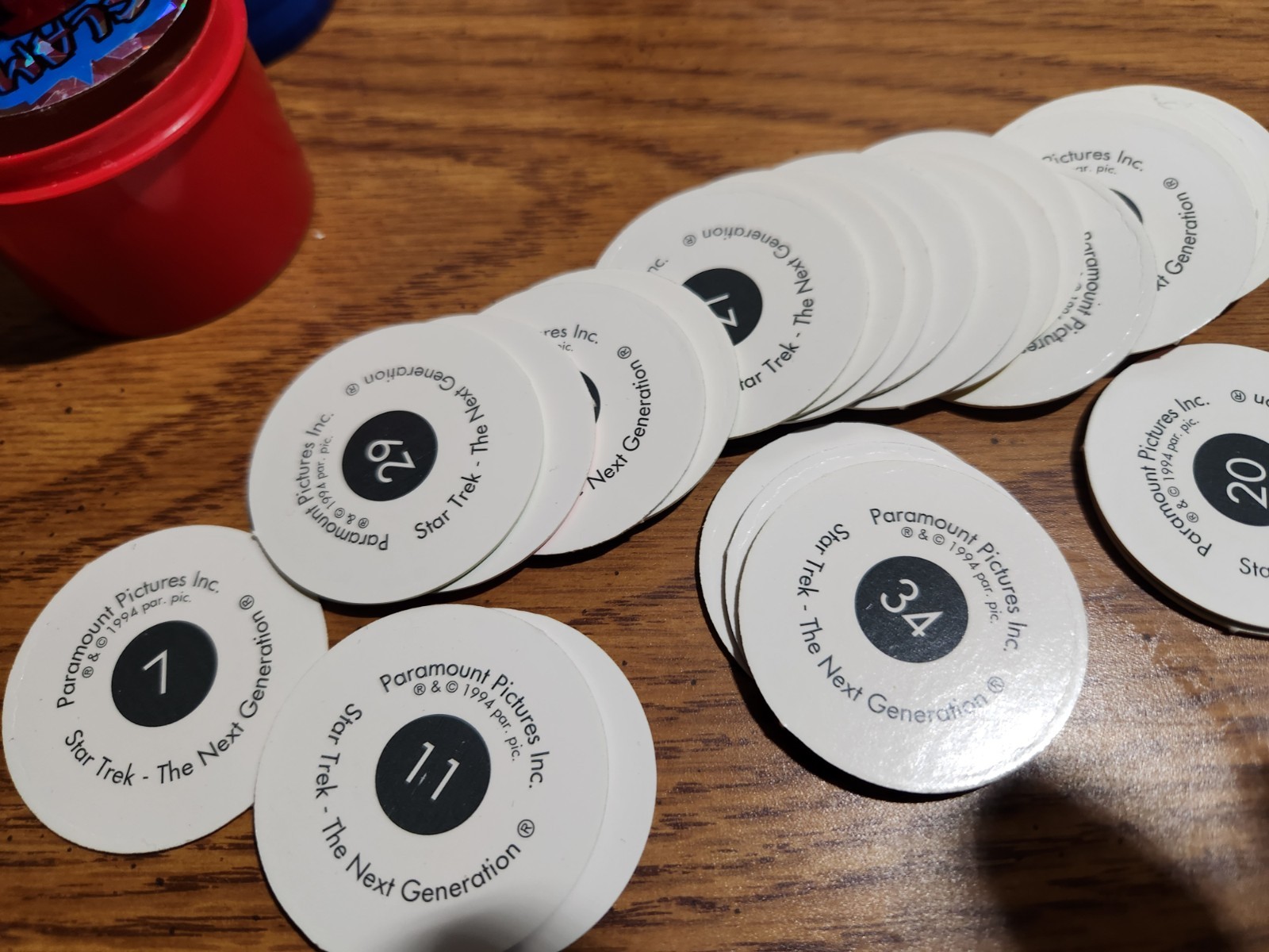 HTF Vintage Lot of 150+ Star Trek Milk Caps POGs 4 Slammers & 4 Containers Game