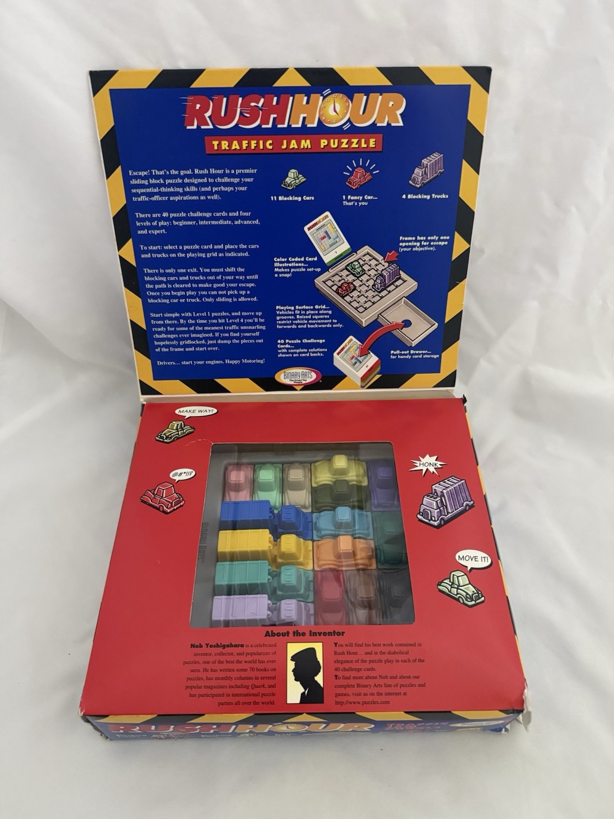 VINTAGE Rush Hour COMPLETE Binary Arts 1996 Strategy Thinking Puzzles Challenges