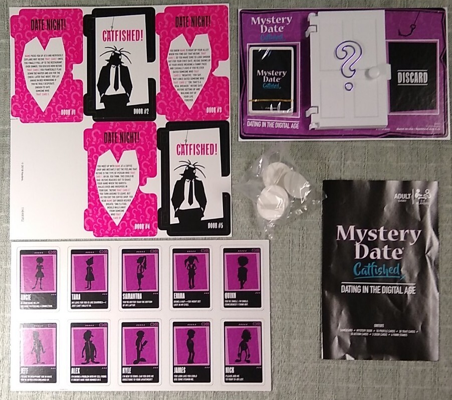 Hasbro MYSTERY DATE CATFISHED Board Game Adult Parody, Dating in the Digital Age