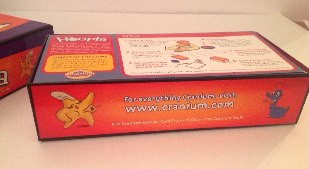 Cranium Hoopla Game Party Card Family Adult Teen Fun Timer
