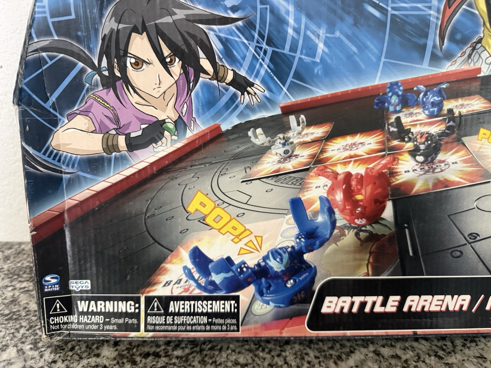 NEW Bakugan Battle Arena Collapsible Red/Black Box 2007 NEW In BOX