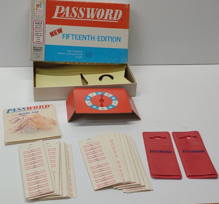 Password Board Game 1970 COMPLETE