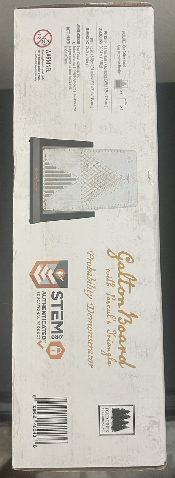 Galton Board With Pascal’s Triangle Probability Demonstrator Four Pines New