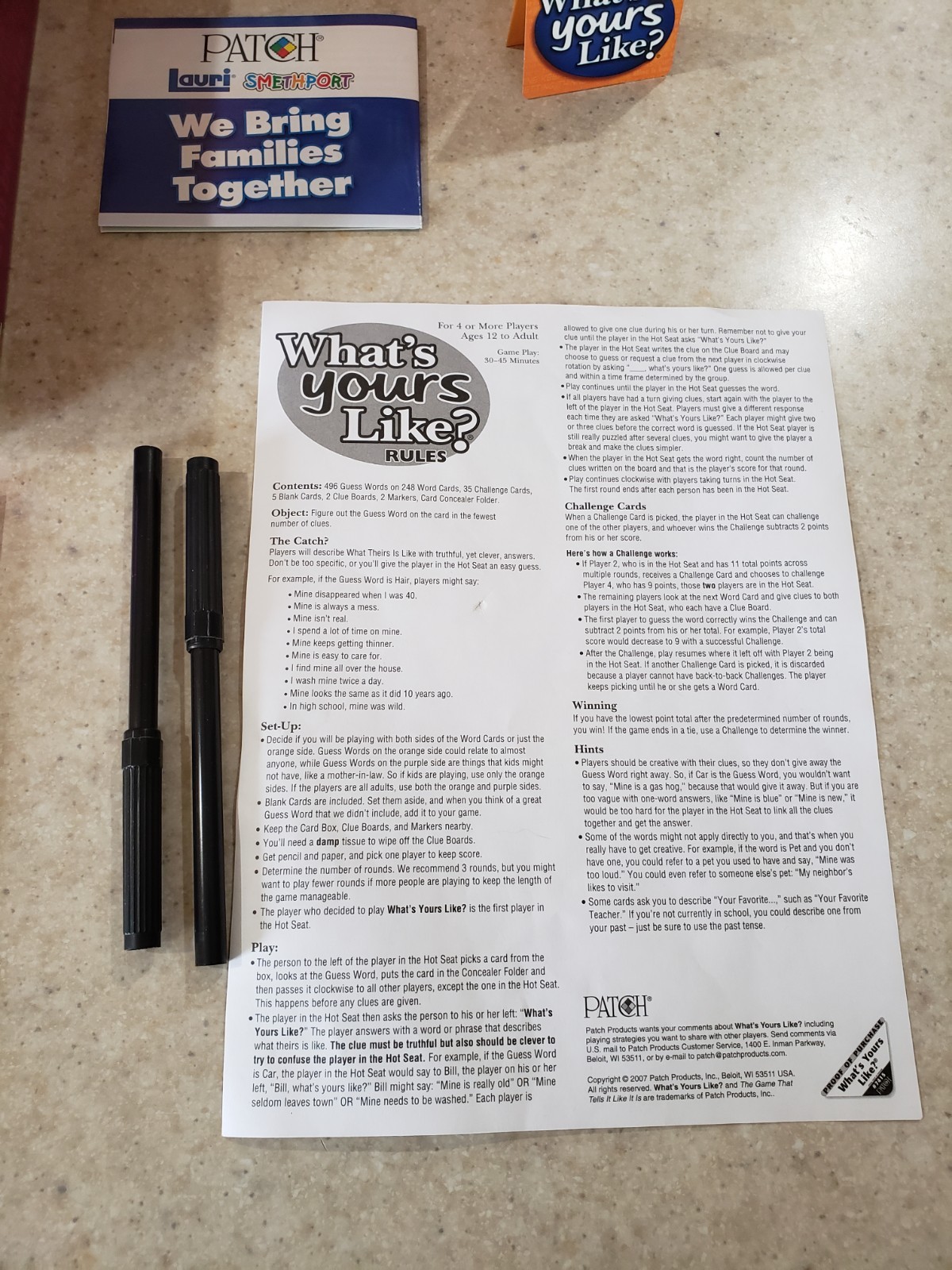 What’s Yours Like? – The Game That Tells It Like It Is! Great Group Party Game!