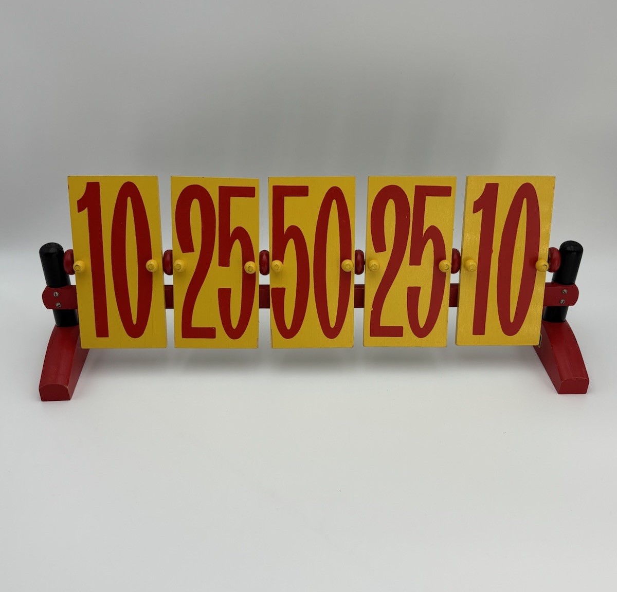 Vintage BRIO Wooden Flip Scorekeeper Table Target Game Counter Sweden MCM Nice!