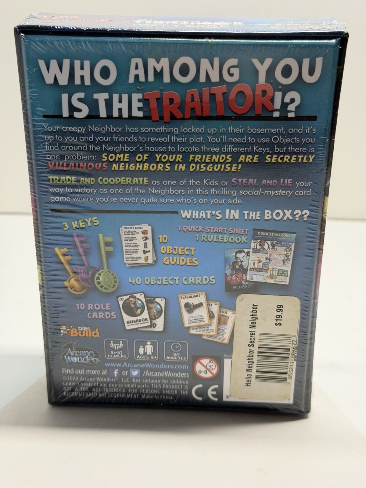 Hello Neighbor The Secret Neighbor Party Game Arcane Wonders New Sealed