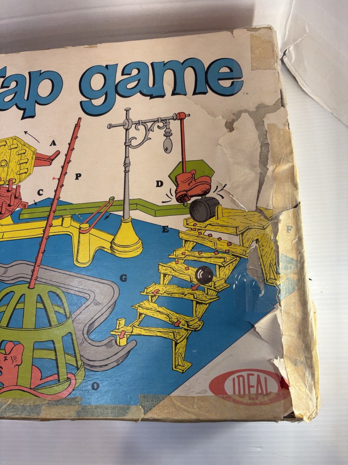 Ideal Mouse Trap Board Game 1963 Vintage Complete Set 22 x 14 x 3.5 Inch See Pic
