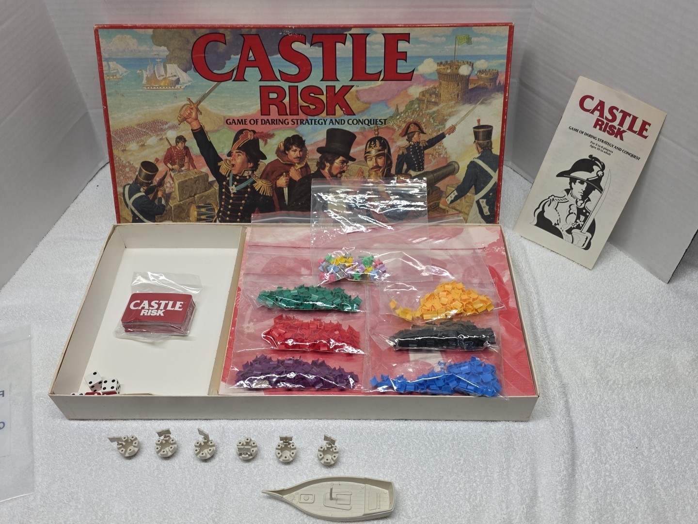 Vintage Castle Risk 1986 Game Parker Brothers Complete Strategy Conquest