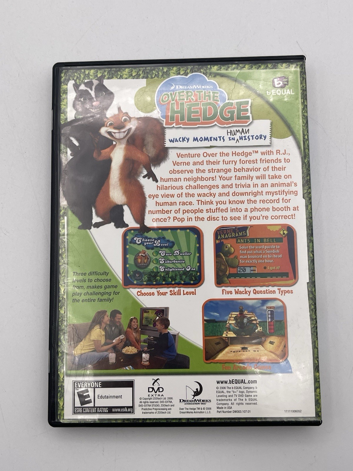 DreamWorks: Over the Hedge: Wacky Moments in Human History (TV DVD Game 2006)