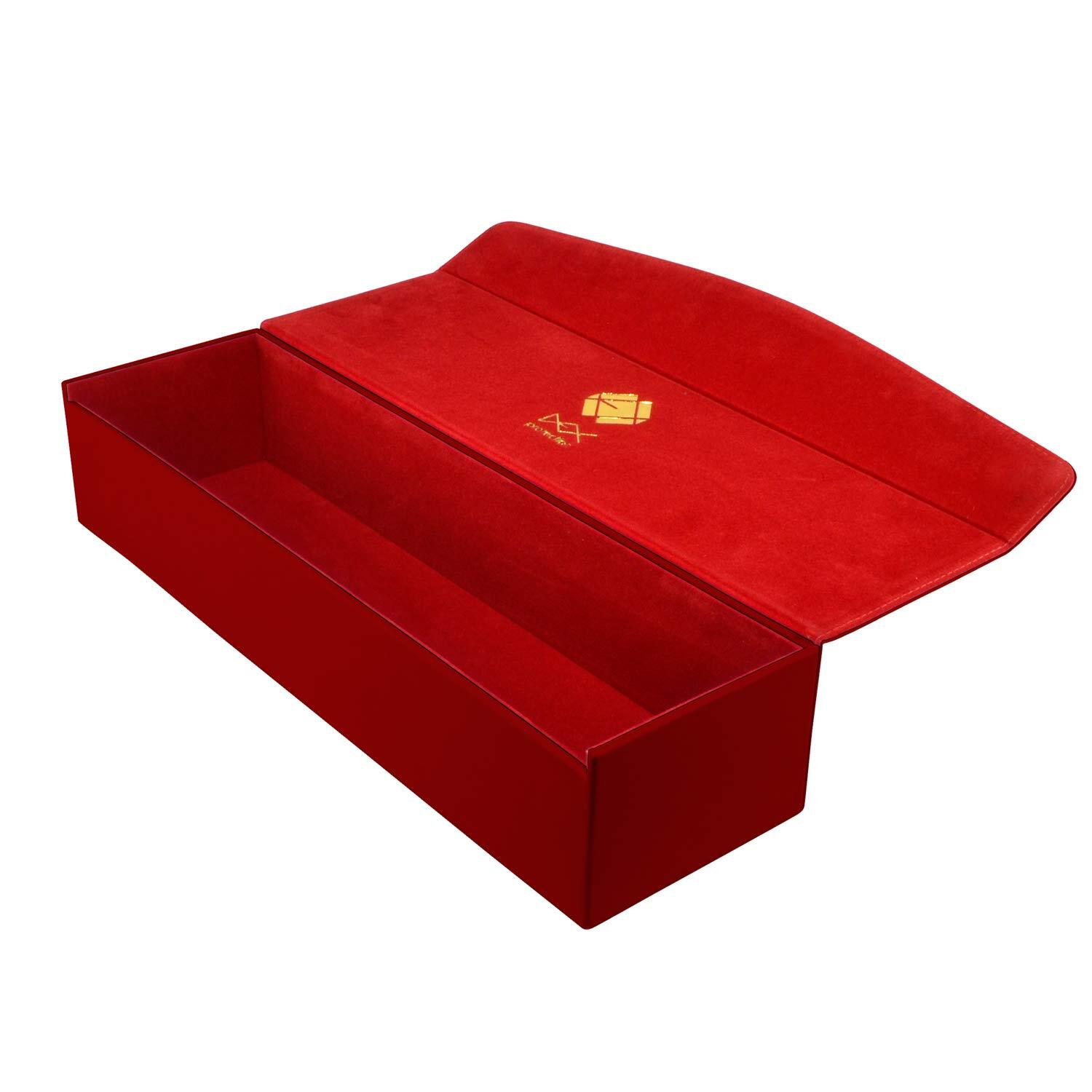 Dex Protection Supreme 1,000 Card One Row Deck Box -Suede Interior Wood Exterior