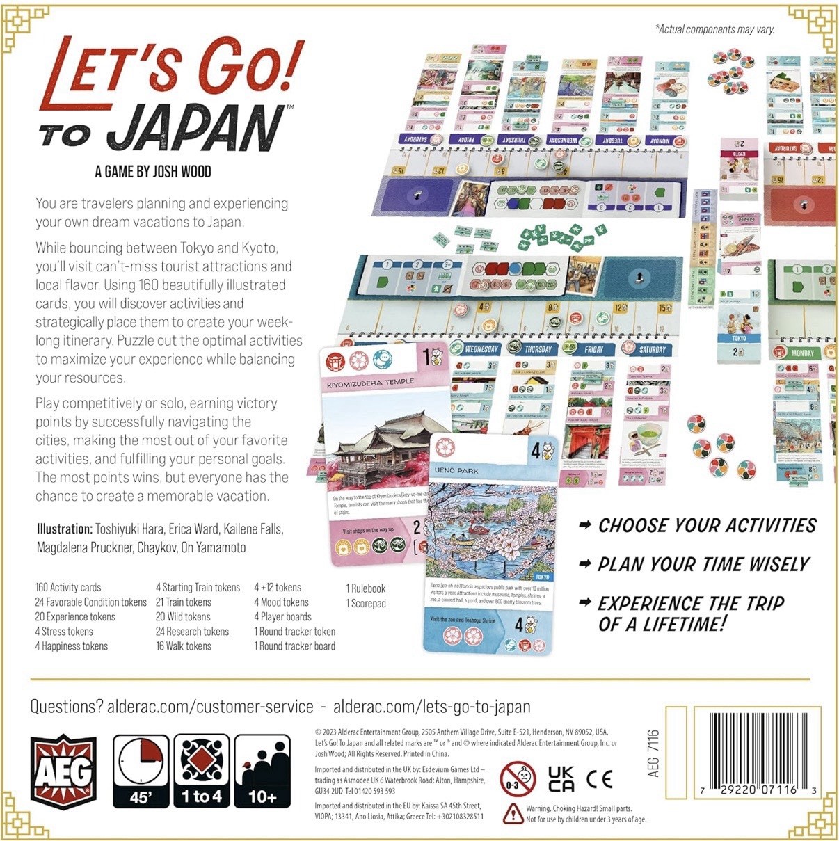 Let’s Go! To Japan – Travel Card Board Game by AEG – New & Sealed