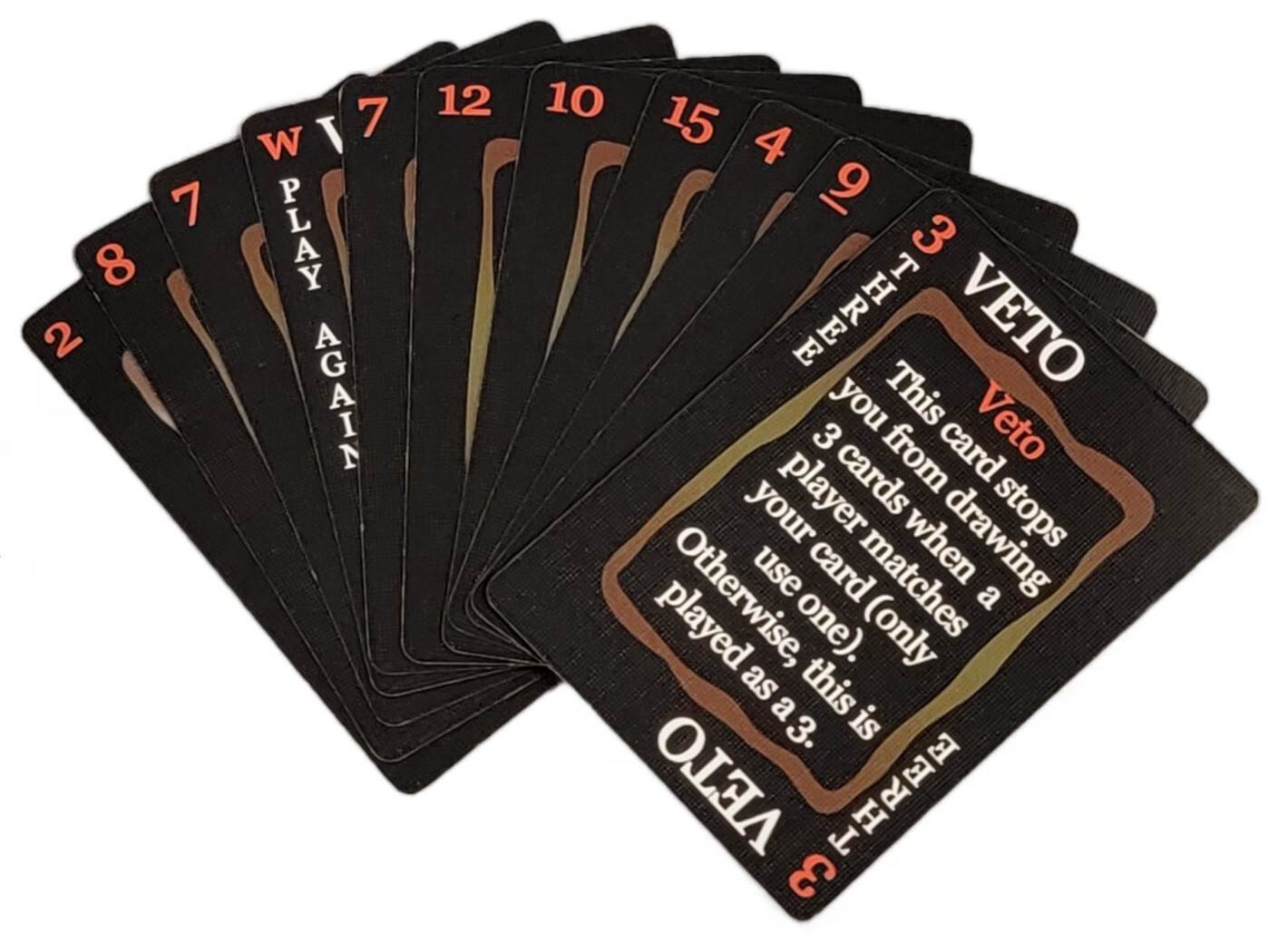 New VETO Card Game, 2nd Edition, Fun Family Shedding Card Game for 2-4 Players