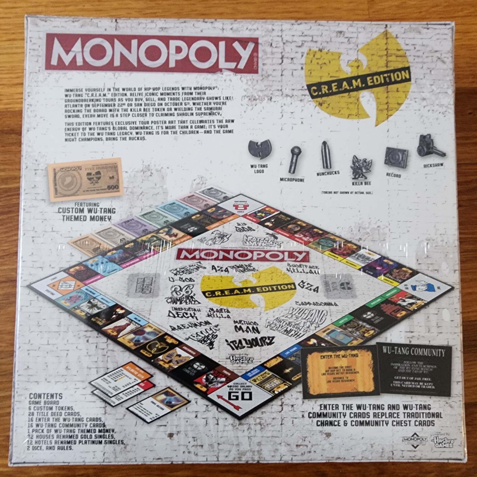 SEALED Wu Tang Official Monopoly Board Game Limited Edition NEW IN HAND C.R.E.AM