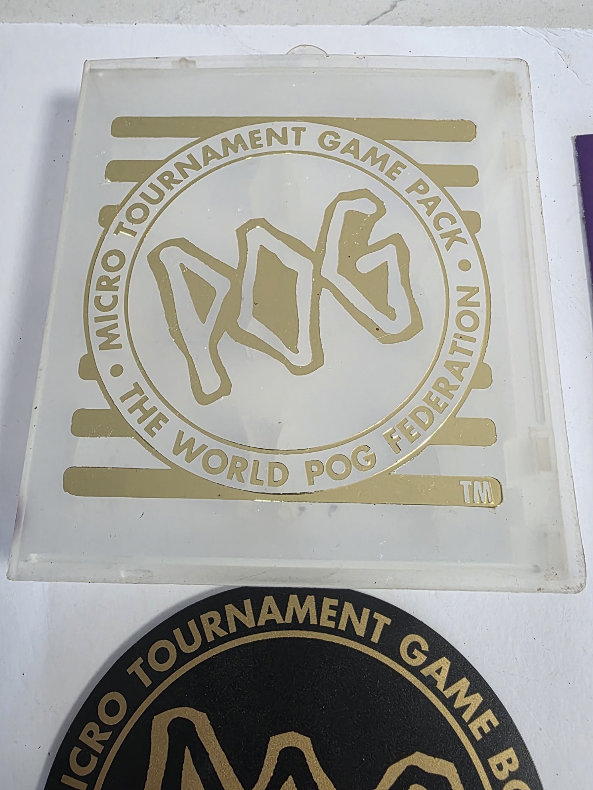 Vintage The World POG Federation Micro Tournament Game Pack Lot Of Pogman POGS
