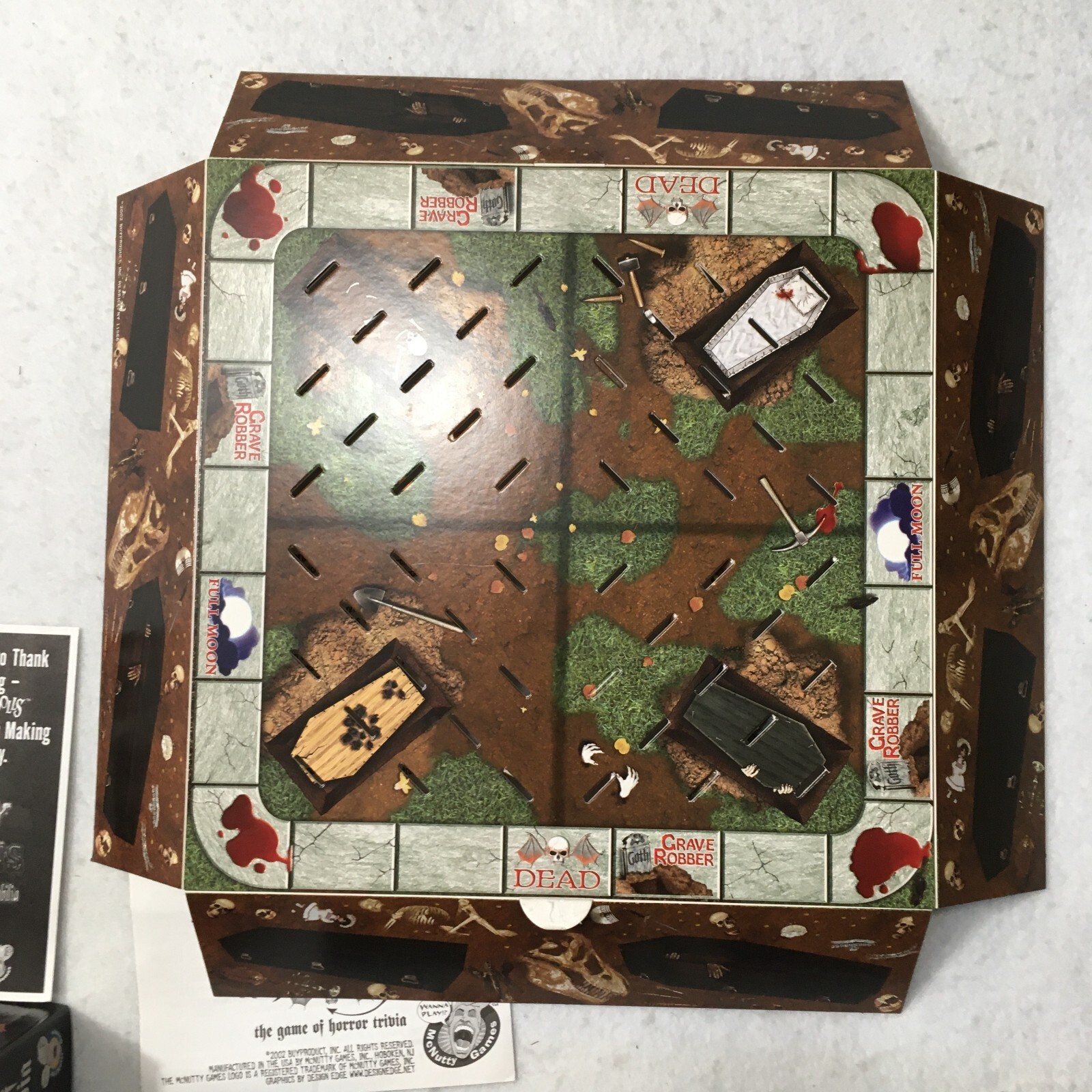 Goth The Game Of Horror Trivia Board Game 2002 Cult Halloween