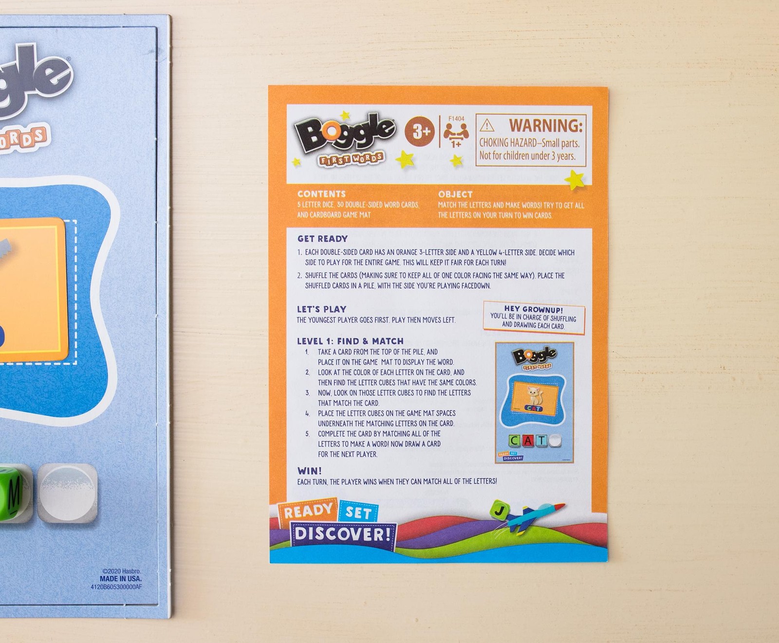 Boggle First Words Kid’s Matching Card Game
