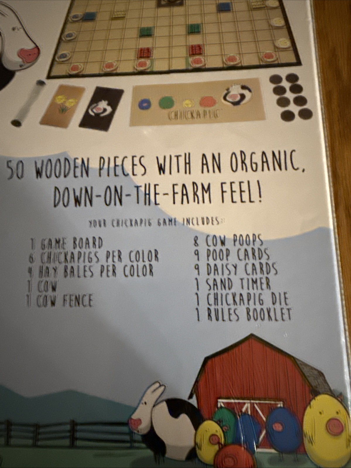 Chickapig Strategic Board Game Family Friendly Game For 2 or 4 Players with …