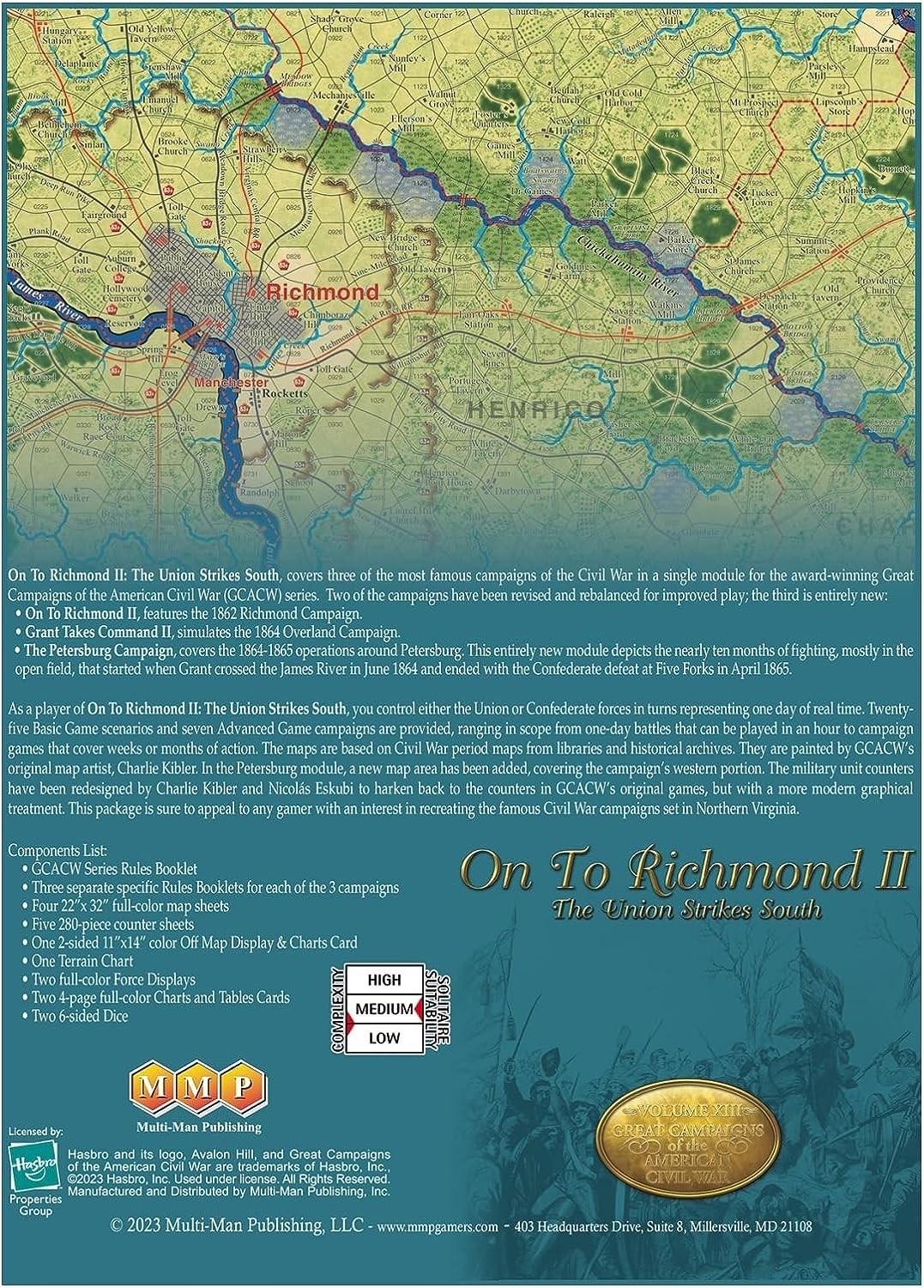 Multi-Man Publishing: On to Richmond II: The Union Strikes South