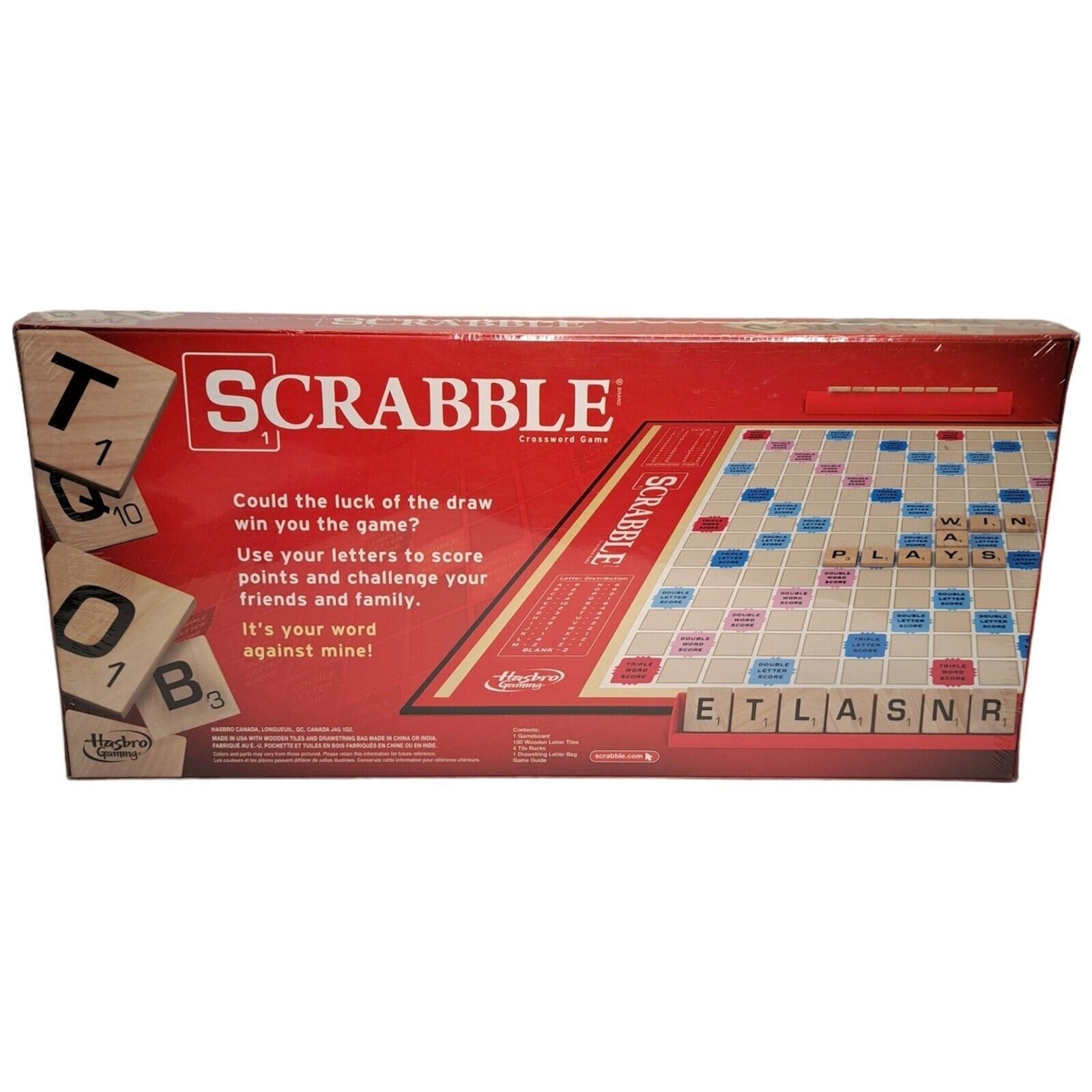 Scrabble Every Letter Counts Board Game Spelling Family Fun Night Hasbro 2013
