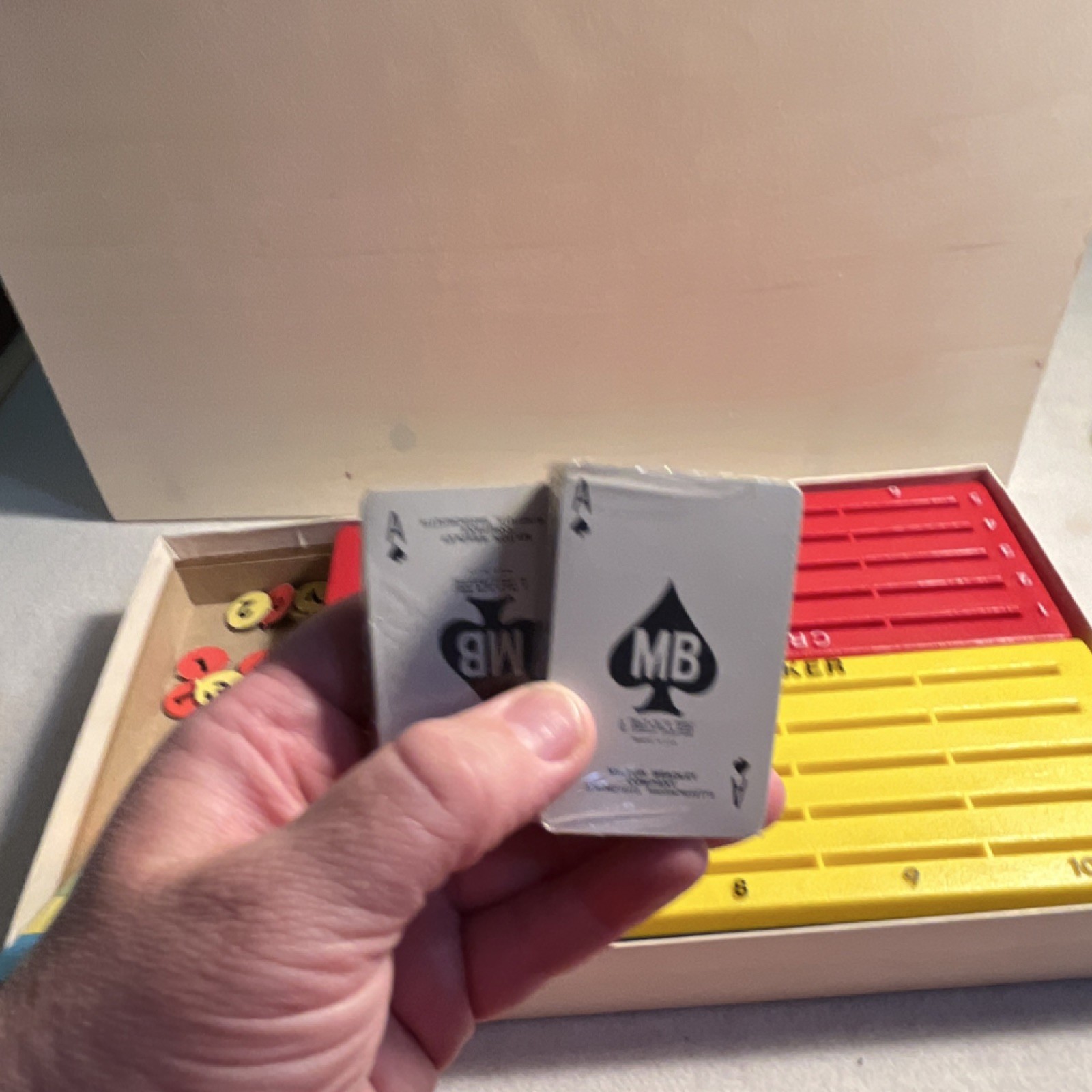Milton Bradley Cross Up Poker Card Game 1969 MPN 4945 Ages 17+ 2 Players