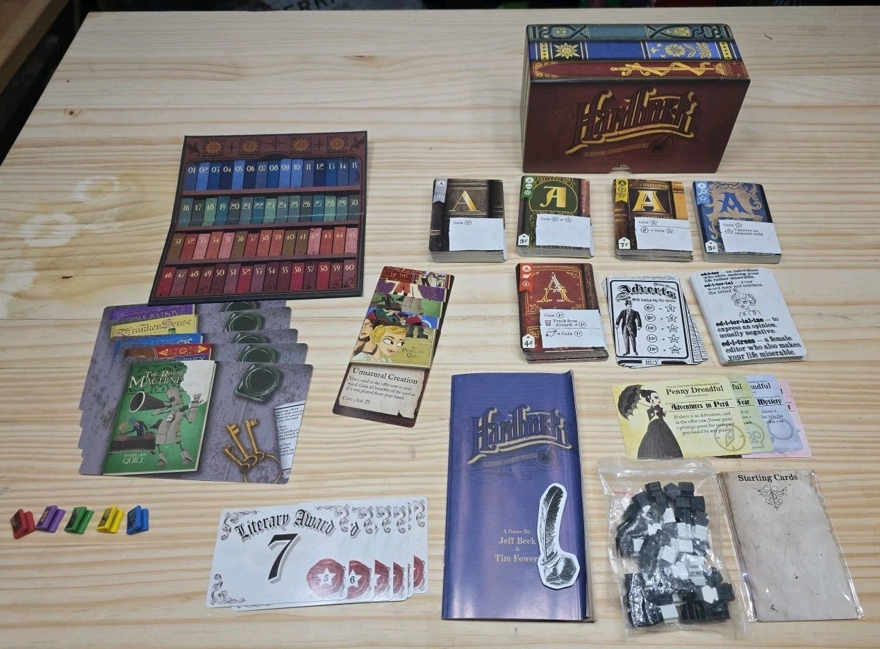 Hardback A Novel Deck Builder 100% Complete Tim Fowers 2017 Game Free Shipping