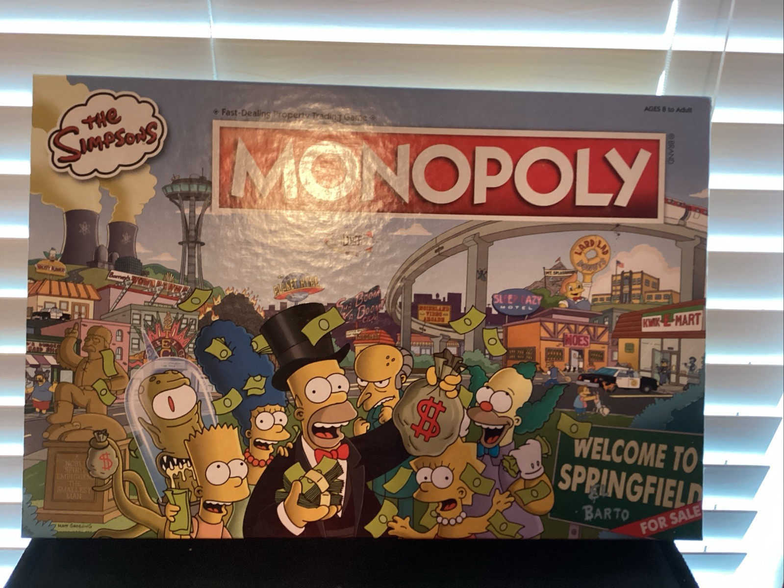 The Simpsons Welcome To Springfield Monopoly Board Game-2019-Gold Tokens
