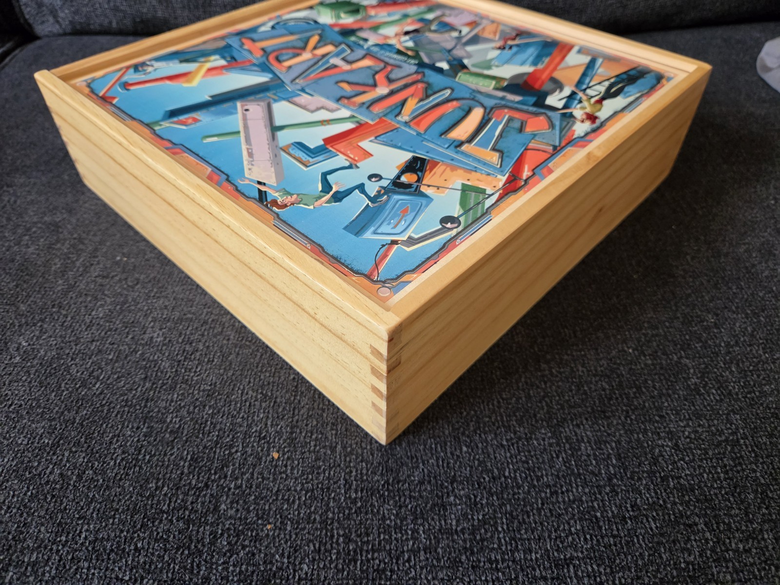 JUNK ART Wooden Box Edition 2017 Board Game Pretzel Games Complete VG+