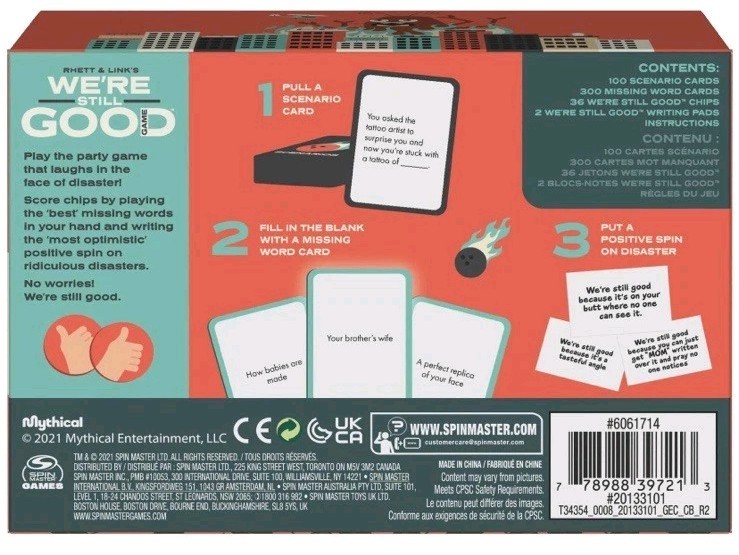 Spin Master Games, Rhett & Link “We’re Still Good,” Party Game
